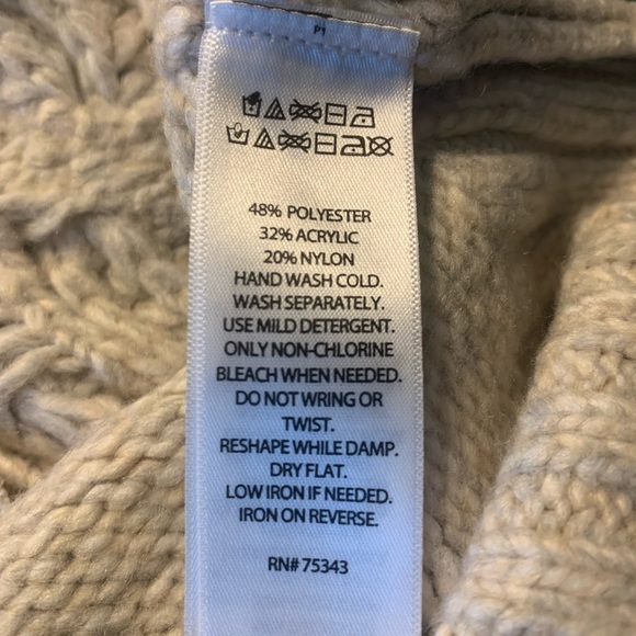 NWT Sincerely Jules Cable Knit Half Zip Cozy Pullover Turtleneck Sweater Sz M - Picture 11 of 12